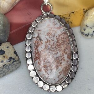 Jasper gemstone pendant